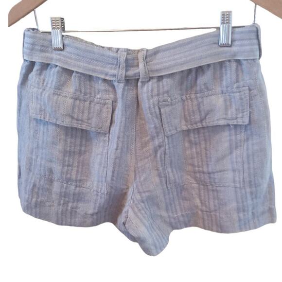 Dylan Linen Shorts Blue Womens Medium - Picture 2 of 3